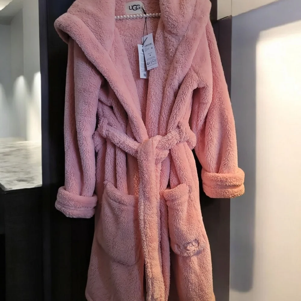 UGG NWT Extra Warmth Comfy Cuddly Plush Fleece Robe - Picture 5 of 9